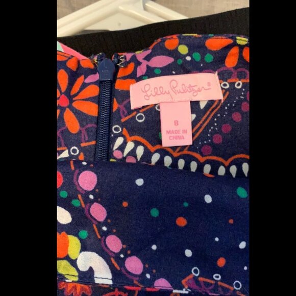 Lilly Pulitzer Womens Size 8 Charleston Cotton Skirt in Multi Garden Menagerie - Picture 4 of 4